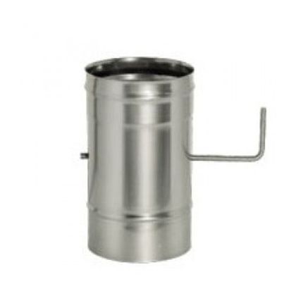  Дымок Задвижка дымоход одностенный 0.8 мм "Дымок" ZHR 150-DD в Бронницах